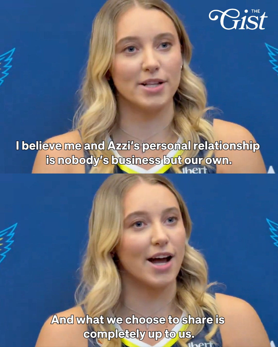 Paige Bueckers addressed her relationship with Azzi Fudd in an opening statement at Wings media day. 🙌⁣
⁣
"Azzi Fudd was the number one draft pick because of who she is. It had nothing to do with me and everything to do with her," Bueckers added. ‼️⁣
⁣
"Now that we got that out of the way, I would love to talk about basketball." 🙂‍↕️⁣
⁣
#womenssports #basketball #wnba #dallaswings #paigebueckers