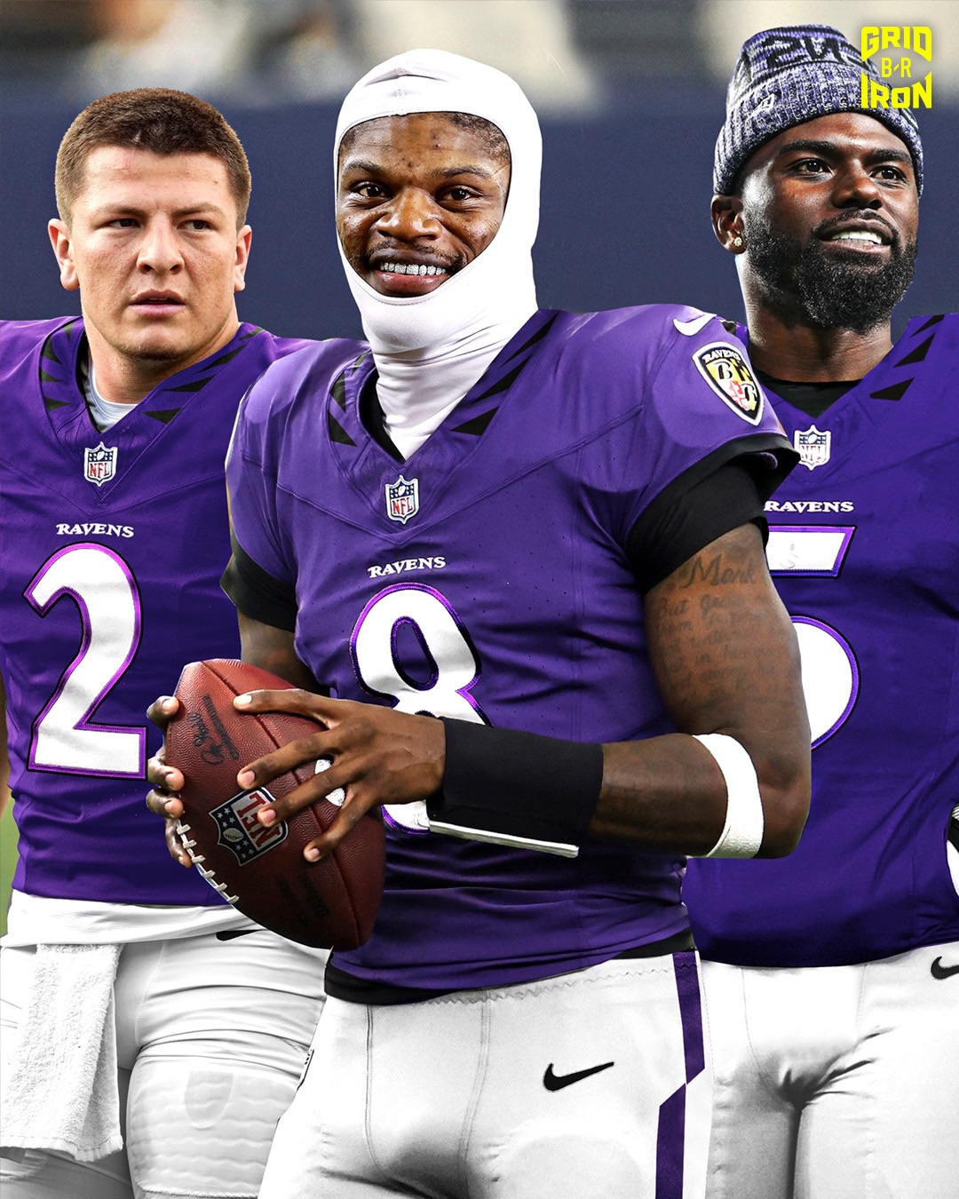 First look at the Ravens’ potential 3-man QB room 👀

- Lamar Jackson
- Tyler Huntley
- Diego Pavia