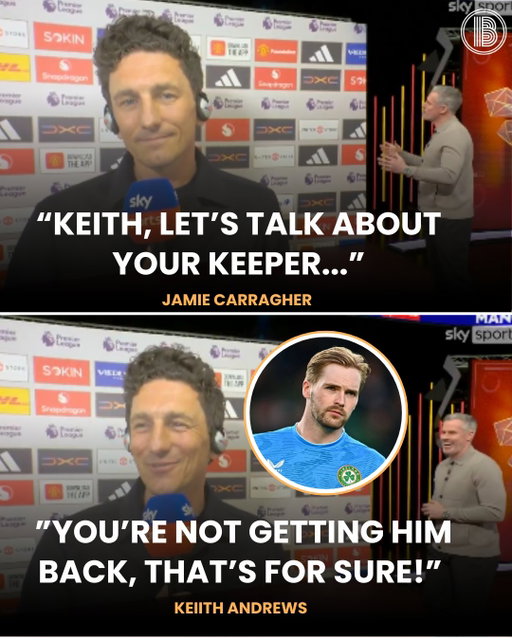 Excellent line from Keith Andrews tonight on MNF to Jamie Carragher.😅

Liverpool fans on social media have been dreaming of Caoimhín Kelleher returning to Anfield amidst links of Alisson moving to Juventus.

Andrews called his goalkeeper 'exceptional'.