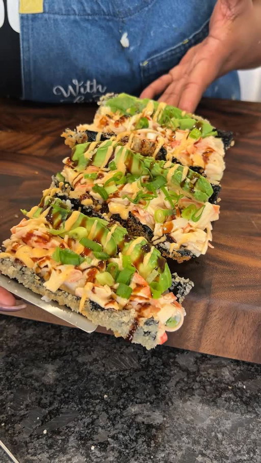 Crab Sushi Tacos #food #sushitacos #recipes