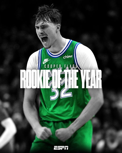 HE DOESN’T HAVE NEXT, HE HAS NOW 😤

COOPER FLAGG IS YOUR 2025-26 ROOKIE OF THE YEAR 🔥