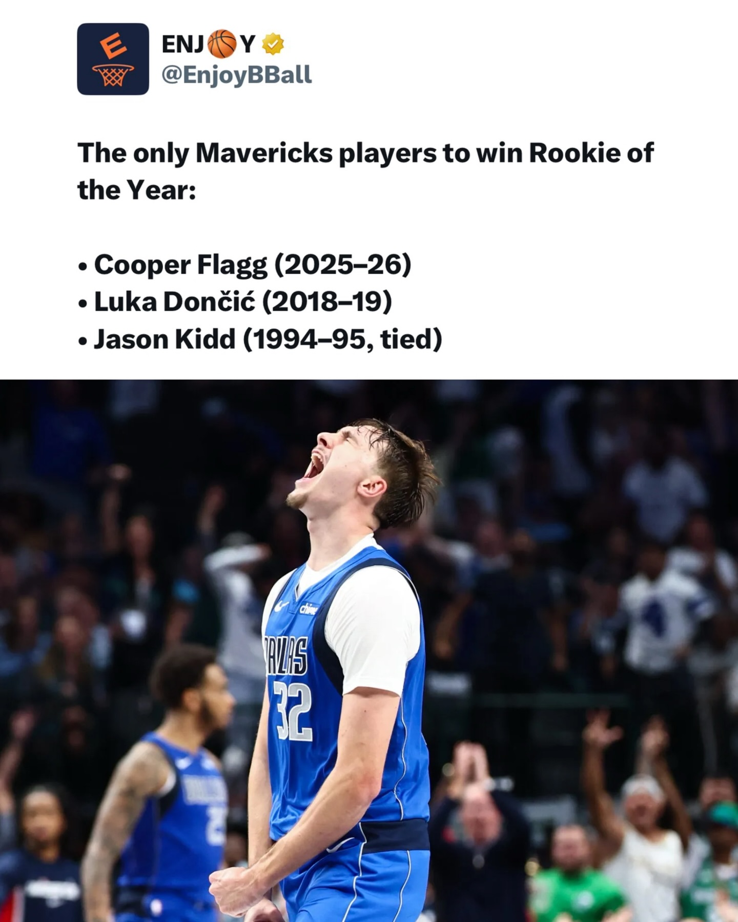 COOPER FLAGG IS YOUR ROOKIE OF THE YEAR 🏆 WHAT A SEASON 👏

#mavericks #nba #basketball #cooperflagg