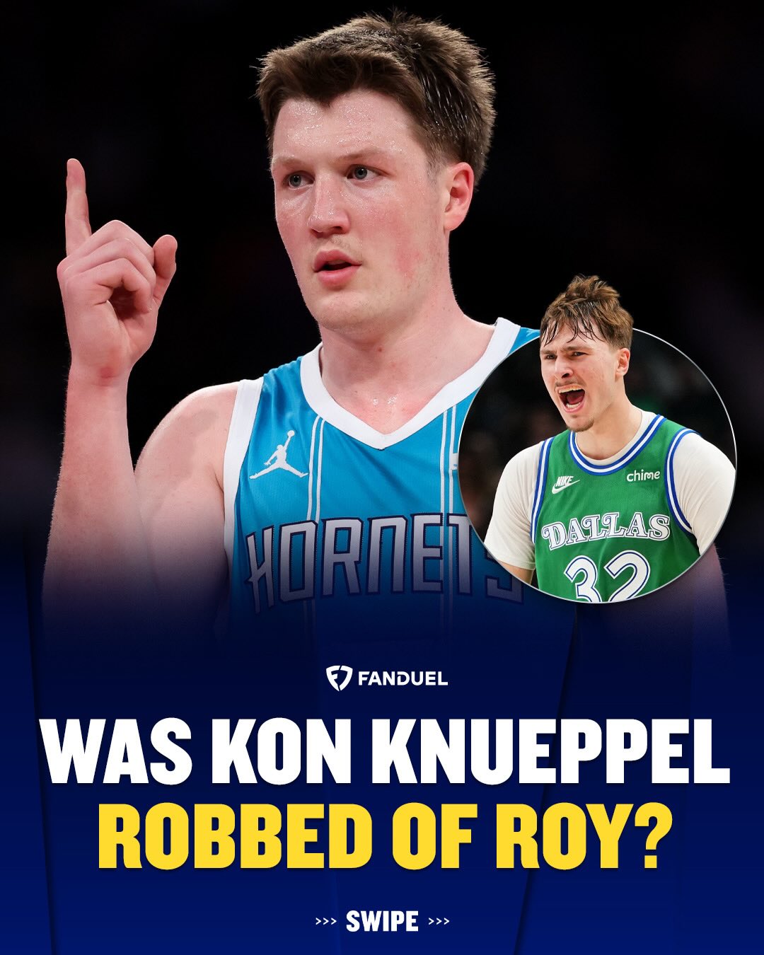 COOPER FLAGG IS THE ROOKIE OF THE YEAR 😤

Was his college teammate Kon Knueppel robbed of the award?

#NBA | #Basketball | #Mavs