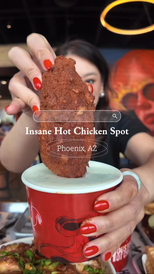 🔥 NEW - Hot Chicken Spot in Phoenix🔥

Houston TX hot chicken has officially opened their newest location in Phoenix, Arizona! Crispy fried chicken, bold heat levels, and flavor that hits different from the first bite. Whether you’re a mild or extra hot kind of person, this new Phoenix restaurant is worth a stop. 

What we tried:
🔥 Original Hot Chicken
🔥 Fusion Fries
🔥 Southwest Salad
🔥 Chicken Tortilla Soup
🔥 15 piece nuggets
🔥 Mac & Cheese
🔥 Chocolate milkshake + Waffle
🔥 3 Tenders + Fries
🔥 Strawberry Hibiscus & Cucumber Watermelon 

Have you been? Tag your lunch bestie below

📍 @hhc 
🗺️ 1904 E Camelback Rd, Phoenix, AZ 85016

#HHCPartner
#phxfoodculture #myphx #hotchicken #phoenixeats