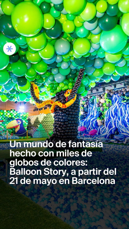 [ENTRADAS EN LINK IN BIO] Del fondo marino al espacio exterior, de monumentos míticos a la Antártida... ¡y todo hecho con miles de globos! 🎈 Consigue tus entradas en el link de la bio con @fever_es 🎫🔝

Balloon Story es una exposición inmersiva para todas las edades en la que podremos jugar, hacernos selfies increíbles y acabar dándolo todo en su piscina de bolas. 🫧

📍 Espacio Inmersa. C/ Llull, 119
🗓️ A partir del 21 de mayo
👨‍👩‍👧‍👧 Para toda la familia
💸 Entradas con un 15% de descuento por tiempo limitado

#exposiciones #kidsandfamily #experienciainmersiva