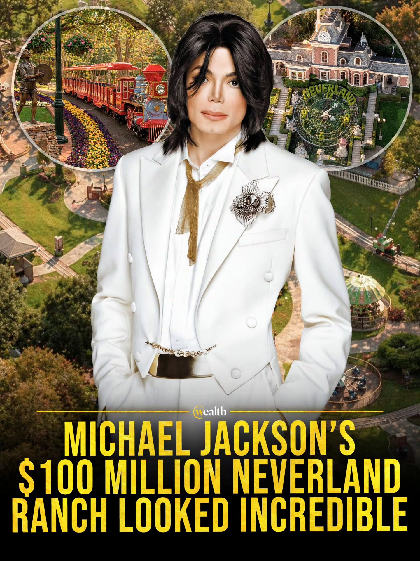 What kind of home needs its own miniature railway? 🚂

That was Michael Jackson's Neverland Ranch in California: a private estate built as its own self-contained world, with amusement rides, themed spaces, fantasy-style gardens, a cinema, and quarters that still look suspended in another era. The scale was lavish, but the design kept circling back to childhood wonder instead of the usual mansion signals.

That’s what makes these photos linger. They show wealth used to build atmosphere, not just comfort, and that gives the place a stranger charge. Neverland still feels hard to file as simple celebrity excess because it was so clearly shaped as an escape hatch from ordinary life.

#Celebrity #Architecture #NeverlandRanch #MichaelJackson #PopCulture