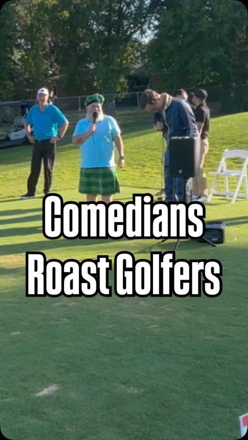 Unexpected Step Mom 😬 at the @greatoutdoorscf Heckle Hole with @atomicimprov #golf #comedy #roast #golfer #comedian