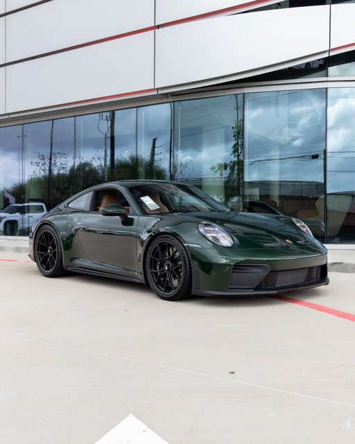 2026 Porsche 911 GT3 with Touring Package in Sugar Land.
Painted in Oak Green Metallic Neo over a Two-Tone Exclusive Manufaktur Leather Interior in Black and Cognac Brown, this GT3 Touring delivers a more discreet expression of Porsche’s most focused driving experience. Equipped with the Chrono Package, Porsche Ceramic Composite Brakes (PCCB), BOSE Surround Sound System and more, it blends precision engineering with elevated craftsmanship.

For those who appreciate performance without the need to announce it, this is where it all comes together.

Crafted for those who know: there is no substitute. Discover more through the link in bio.