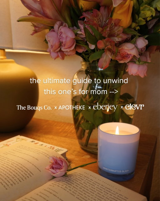 *GIVEAWAY CLOSED*
🌙 GIVEAWAY 🕯️💐

What does mom really want? A night to unwind, reset, and finally relax.

one lucky winner will receive:
💐 a bouquet from @thebouqsco 
🕯️ the Uninterrupted Sleep candle from @apothekeco 
🛌 a set of cozy pajamas from @eberjey 
🍹 a dreamy, Sleepytime SuperLatte set with accessories from @clevrblends 

HOW TO ENTER:
🌙 follow @thebouqsco, @apothekeco, @eberjey & @clevrblends
💐 like this post
Comment 🌙 to enter

Entries must be received by 11:59pm PST on 5/1. winner will be selected and notified by @thebouqsco on 5/4. this giveaway is not sponsored by or affiliated with instagram. must be 18+ and a US resident to enter.