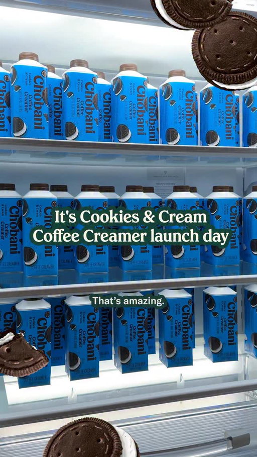 To celebrate Cookies & Cream Coffee Creamer launch day, we surprised the office with a fridge full of this fan-favorite flavor! Tag a friend in the comments to surprise them with the good news, too 🎉