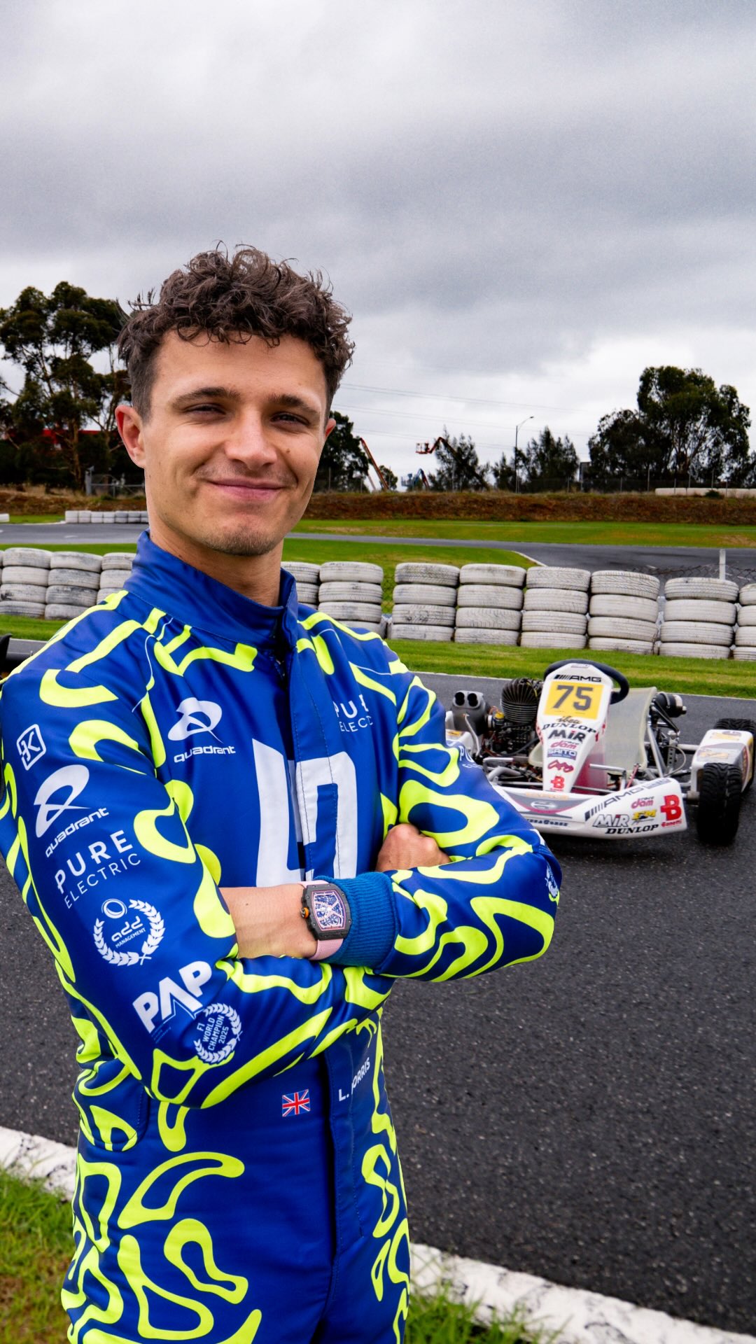 Lando Norris 🤝 90s gokarts