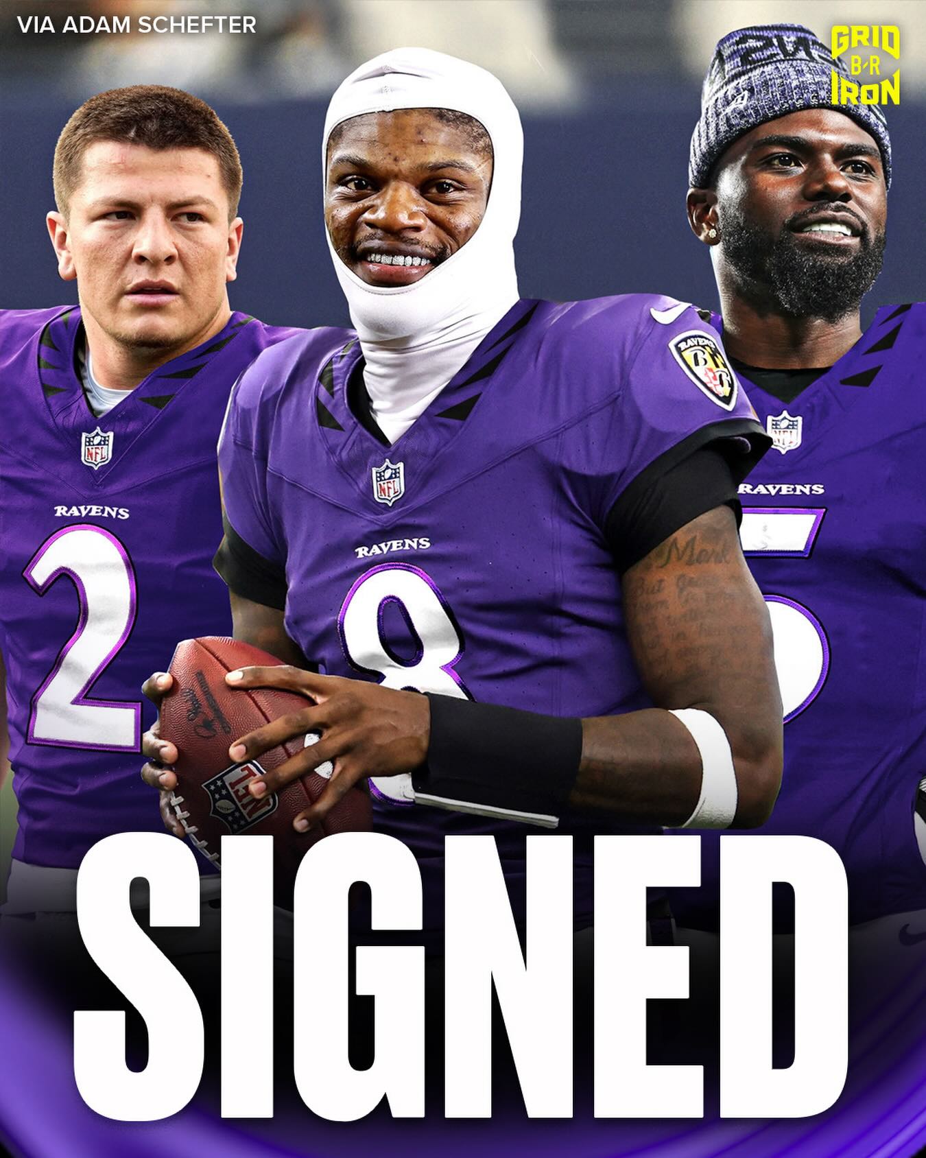 Breaking: Ravens are signing undrafted Vanderbilt QB Diego Pavia to a three-year contract, per @adamschefter 🤯