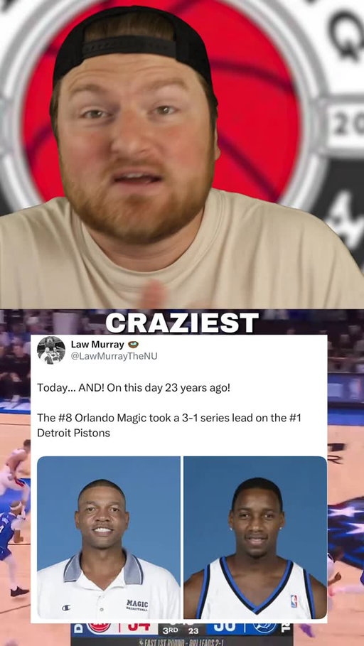This is the craziest NBA coincidence ever #nba #nbahistory #magic #pistons #nbaplayoffs