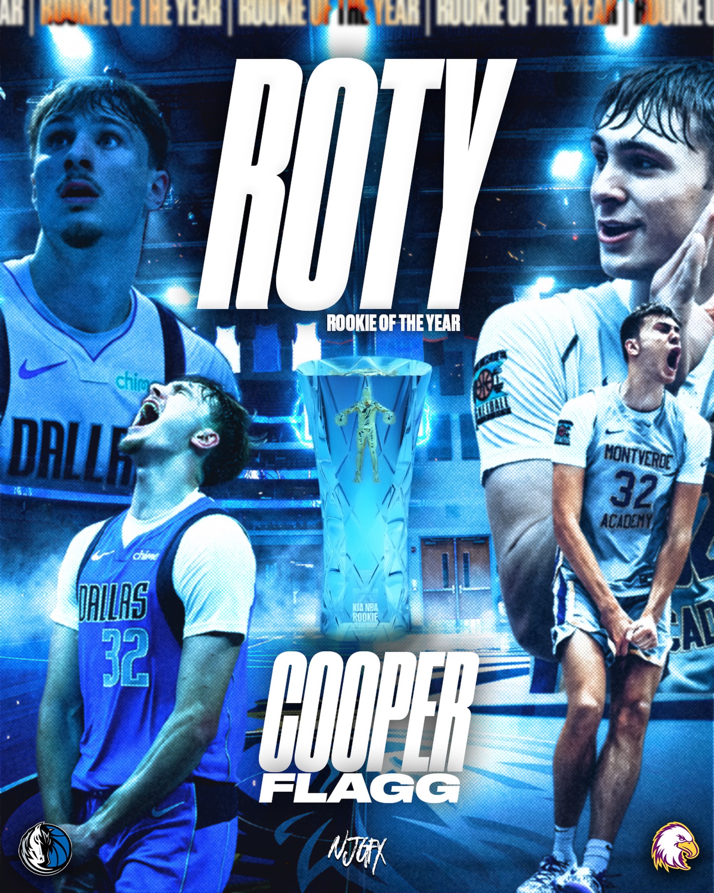 A Big Congratulations to @cooper_flagg (Cooper Flagg ‘24) on being named the 2025-2026 NBA Rookie of the Year!

💻 @njgraphx