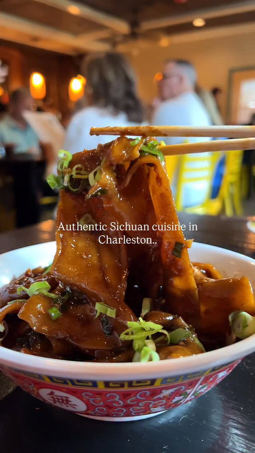 Where to find authentic Sichuan dining in Charleston🔥

@kweifei located on James Island is built on a signature balance of heat, numbing spice, and depth. 

BUT they just introduced a “for wimps” concept on the menu 👀

Same dishes, same incredible flavor… just without the intense heat. So whether you’re all about the spice or not at all, you can still experience everything they’re known for🙌🏻

What to order:
🍜 Dan Dan Mian
🤤 Biang Biang Noodle
🥟 crescent dumplings 
🥩 Sichuan Beef
🍨 Sichuan Sundae