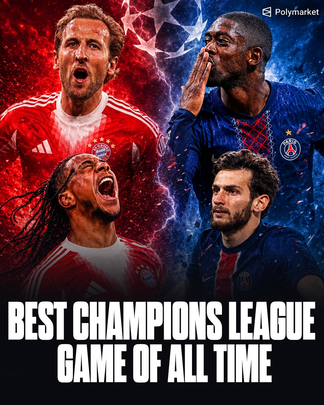For the first time in Champions League history, 9 goals have been scored in a single semi-final leg

Bayern Munich and PSG…one of the best matches ever 🔥