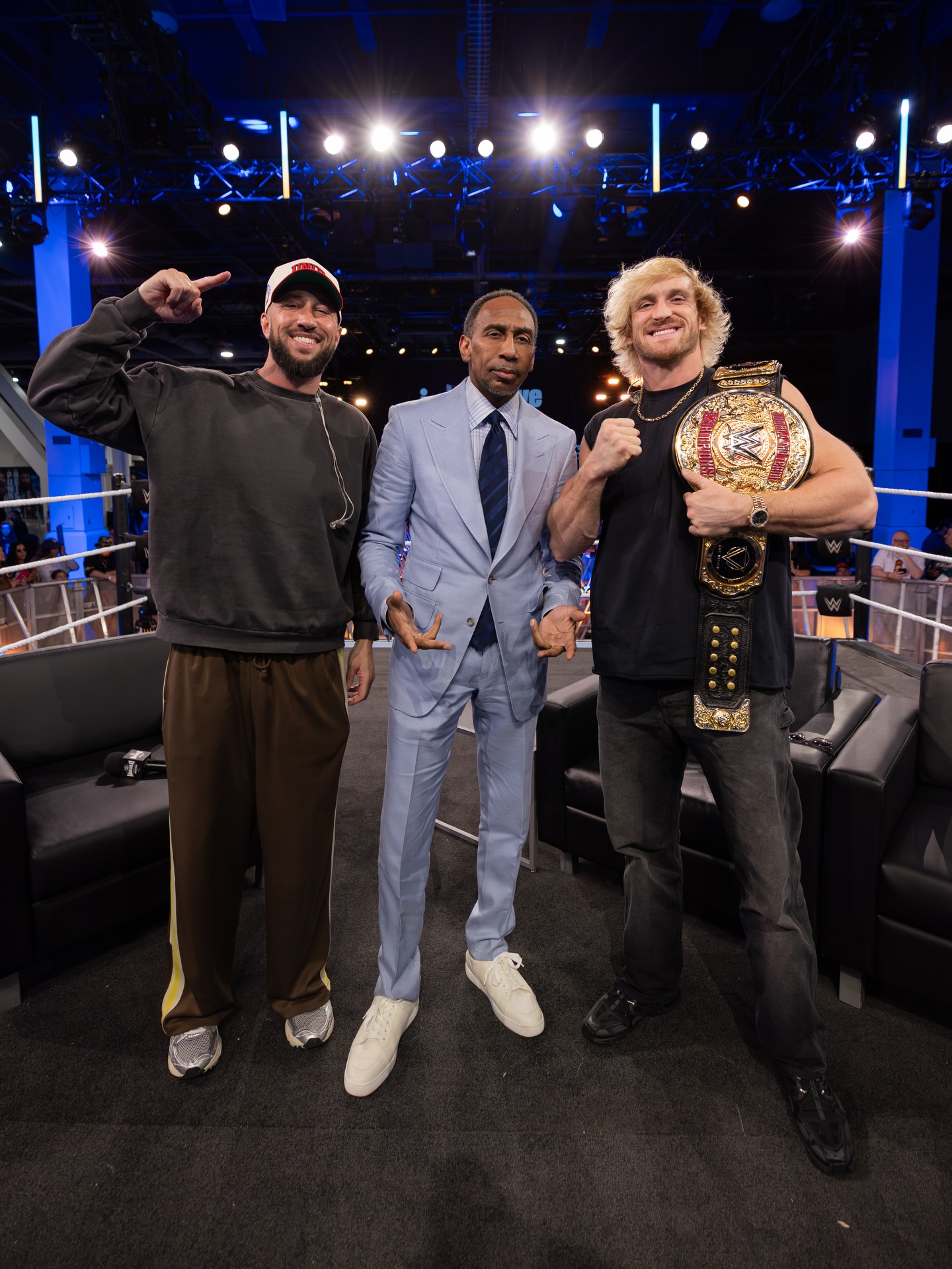 #1 Sports Analyst @stephenasmith joins the boys to discuss REPLACING Paul Heyman in WWE, why Michael Jordan WIPES THE FLOOR Vs LeBron James in the GOAT debate 🐐, his *surprising* NBA Finals prediction, brutally honest thoughts on Skip Bayless & Kyrie Irving, getting CURSED by Danhausen, Anthony Joshua Vs Tyson Fury prediction, the greatness of Shohei Ohtani & Kevin Durant, Tommy Fury Vs Eddie Hall, LeBron confronting him for calling out Bronny, Jake Paul’s jaw getting readjusted Vs Anthony Joshua & more..

#stephenasmith #espn #sports #loganpaul