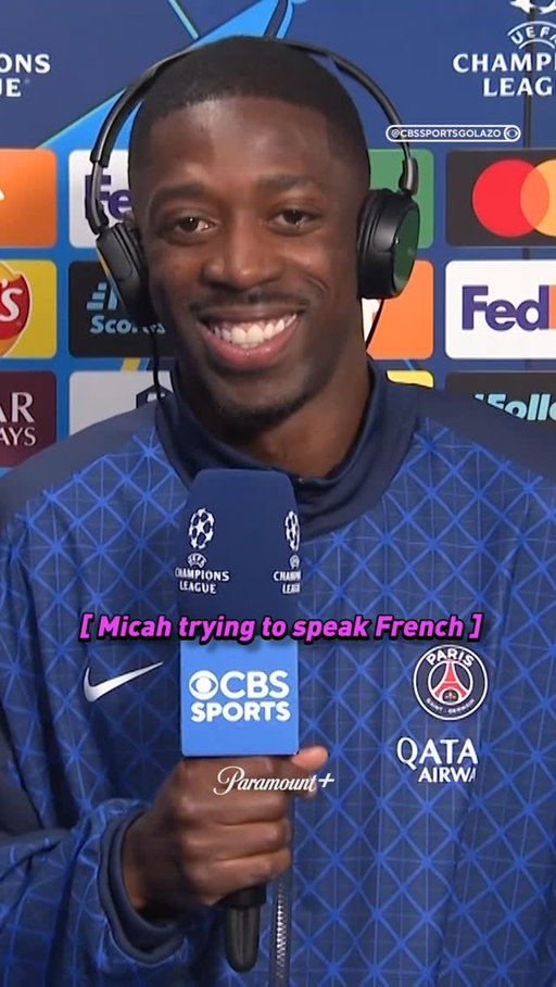 Time for a French tutor, Micah 🤣

#UCLToday #UCL #PSG #ChampionsLeague