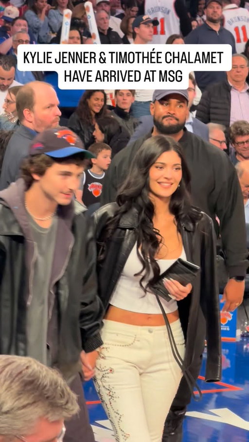 NY Knicks power couple. 
#tickpick #newyorkknicks #kyliejenner #timotheechalametedit #knicks