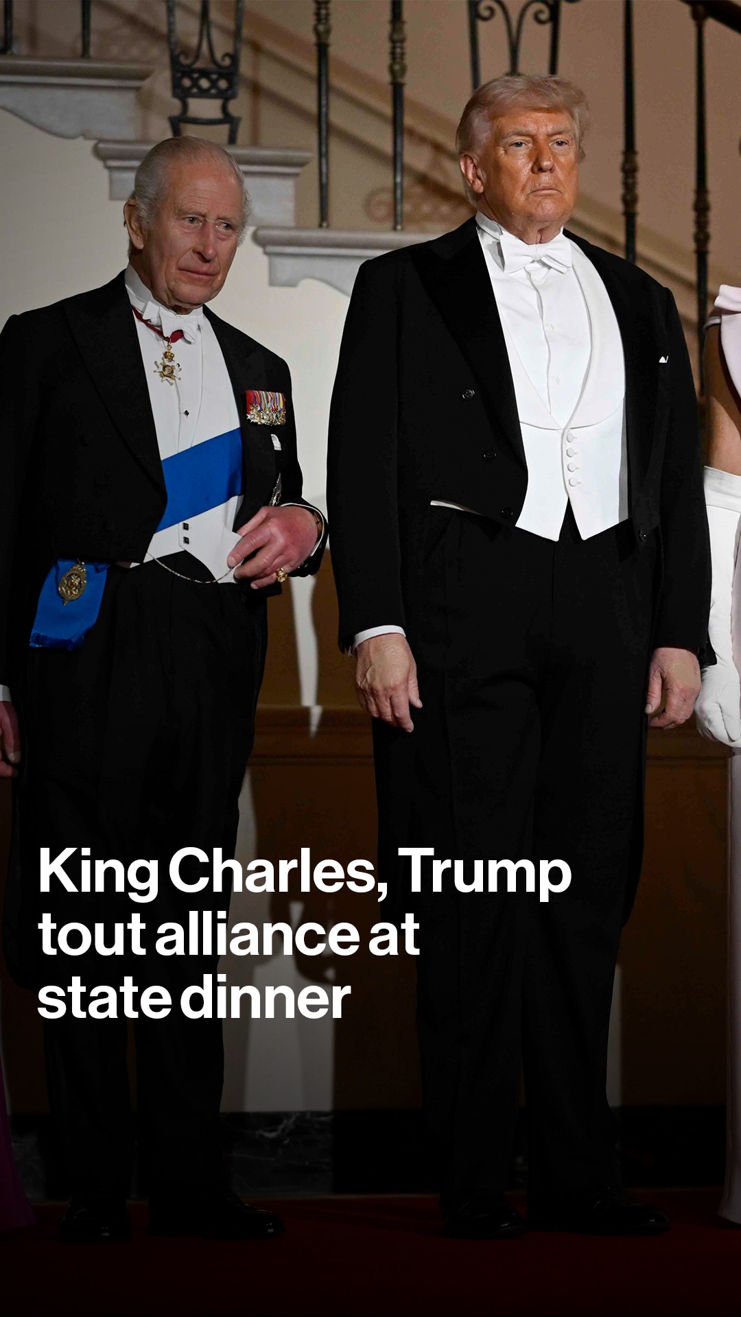 King Charles and President Trump touted the US and UK’s alliance during a state dinner at the White House. The visit comes at a critical time in the countries’ so-called “special relationship,” which has reached one of its worst points since the Suez Crisis.

Tap the link in bio for more.