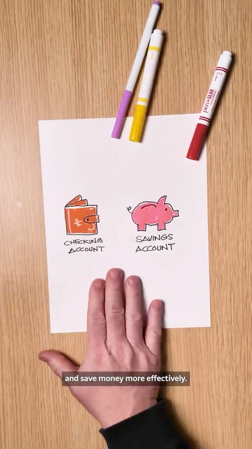 A checking account is designed for everyday spending – paying bills, making purchases, and accessing money when you need it for everyday purchases. A savings account helps you set money aside for future goals while earning interest. Understanding how each account works can help you manage your money more effectively and build better financial habits. Learn more at the link in our bio. Member FDIC.