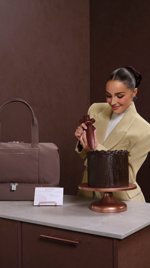 Introducing Chocolate Mauve 🍫 A delectable new colorway brought to you by model, actress, world traveler, and culinary enthusiast @oliviaculpo.

It's Not Just a Bag, It's a Samsonite.
