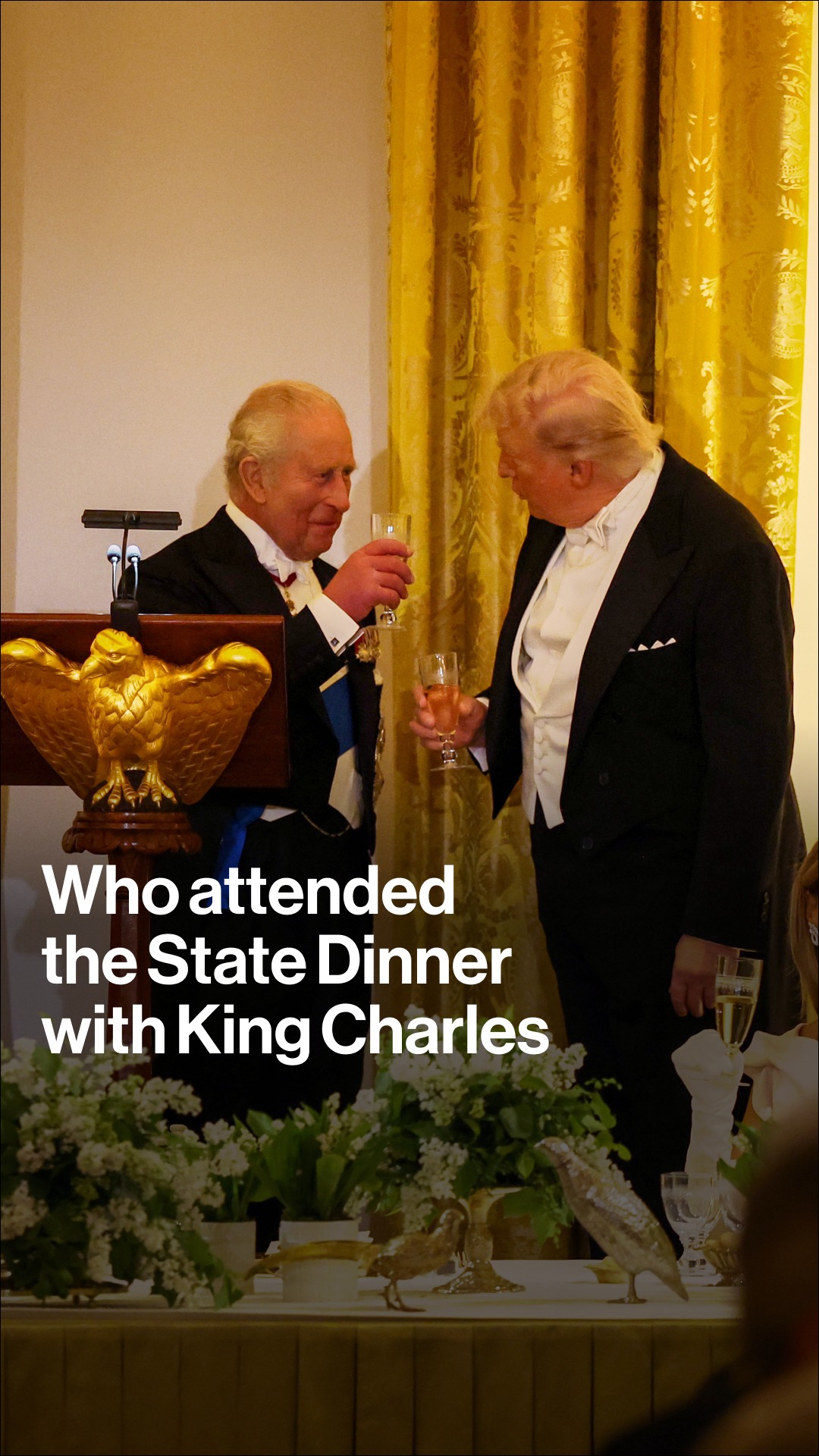 Apple CEO Tim Cook, pro golfer Rory McIlroy and US Supreme Court Justice Brett Kavanaugh were among the guests who attended the state banquet for King Charles in Washington.

Click the link in bio to find out more.