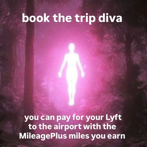 take this as a sign from the universe 🔮

Link your @united ® MileagePlus® and Lyft accounts to earn up to 4 miles per $1 as you ride, plus pay for rides with miles! Terms Apply.
