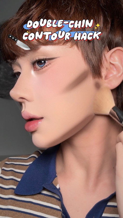 𝗗𝗼𝘂𝗯𝗹𝗲 𝗖𝗵𝗶𝗻 𝗖𝗼𝗻𝘁𝗼𝘂𝗿 𝗛𝗮𝗰𝗸 🔪
Easy way to have a snatched jawline 😍 
✶ 𝗽𝗿𝗼𝗱𝘂𝗰𝘁𝘀 𝘂𝘀𝗲𝗱
@flowerknows_global cloud collar contour palette 
✿ code 𝗞𝗘𝗡𝗡𝗬 for 5% off 𓂃˖𝜗𝜚
#contourhack#makeuphack