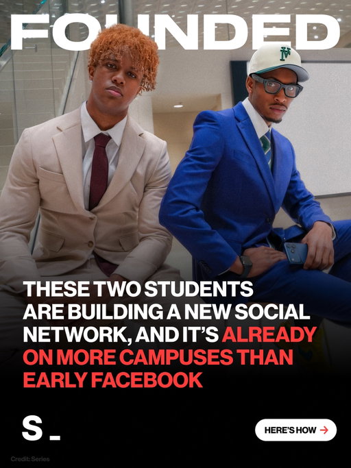 These two Yale students have just raised $5.1M for a social network already on 750 campuses. For context, that’s more campuses than early stage Facebook. 

Meet Nathaneo Johnson [@nathaneo_j] and Sean Hargrow [@_2woot], the founders of Series [@series.so].

They’re still taking exams, but their iMessage-based networking app already has 300,000 profiles and 82% 30-day retention.

The idea came from a simple realisation.

Opportunities don’t come from cold DMs, they come from warm introductions.

So they built Series to match students using AI, helping people find the right connection.

They filmed their launch trailer overnight, which led to their first investor two days later.

Now they’re backed by Pear VC, Reddit’s CEO, and Venmo’s co-founder.