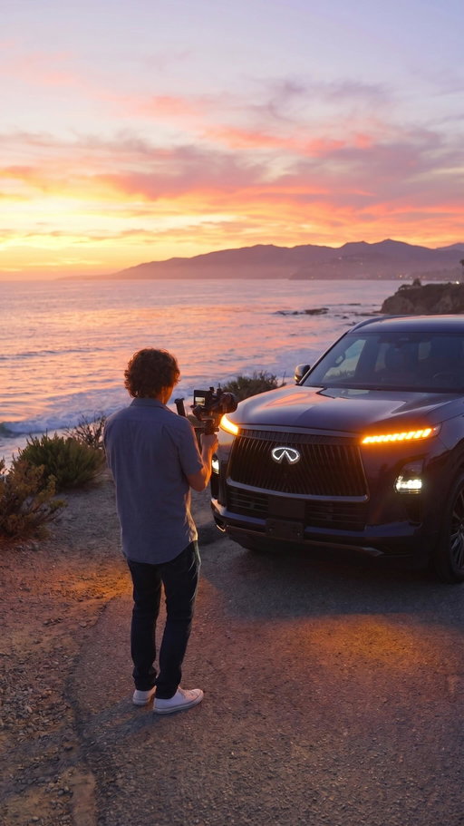 Get ready for an inside look at the INFINITI QX80! Join me as I showcase my favorite features, from the spacious interior to the stunning panoramic moonroof. Check out the behind-the-scenes action and see how we captured these incredible shots! @infinitiusa #infinitipartner