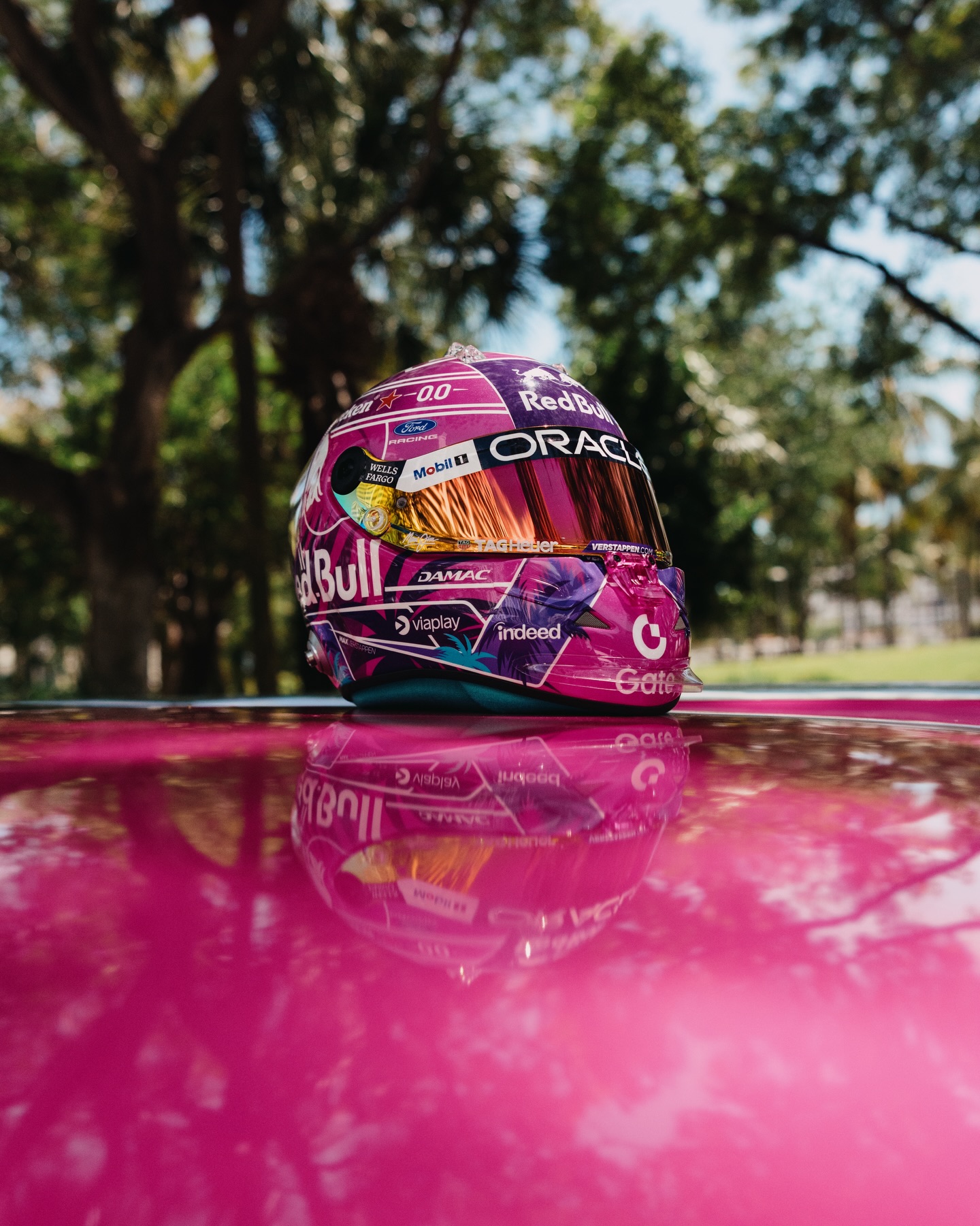 Unleash the Lion in Miami 🌴

Max Verstappen 2026 Miami Grand Prix Helmet - now available online at Verstappen.com & Fanatics Intl