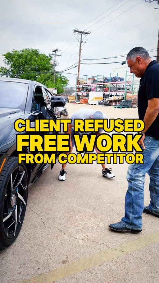 My client refused free work from a competitor 🫢