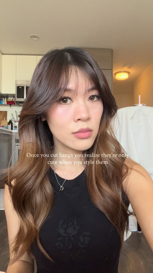 But worth the effort 🥲 

#wispybangs #bangshairstyle