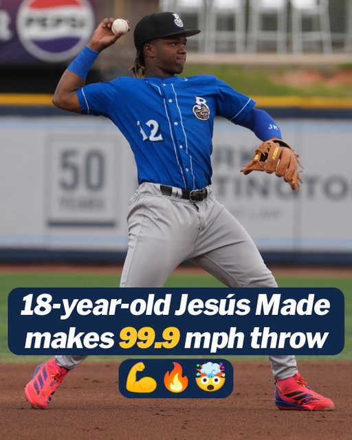 MLB’s No. 3 overall prospect has a cannon at short ‼️