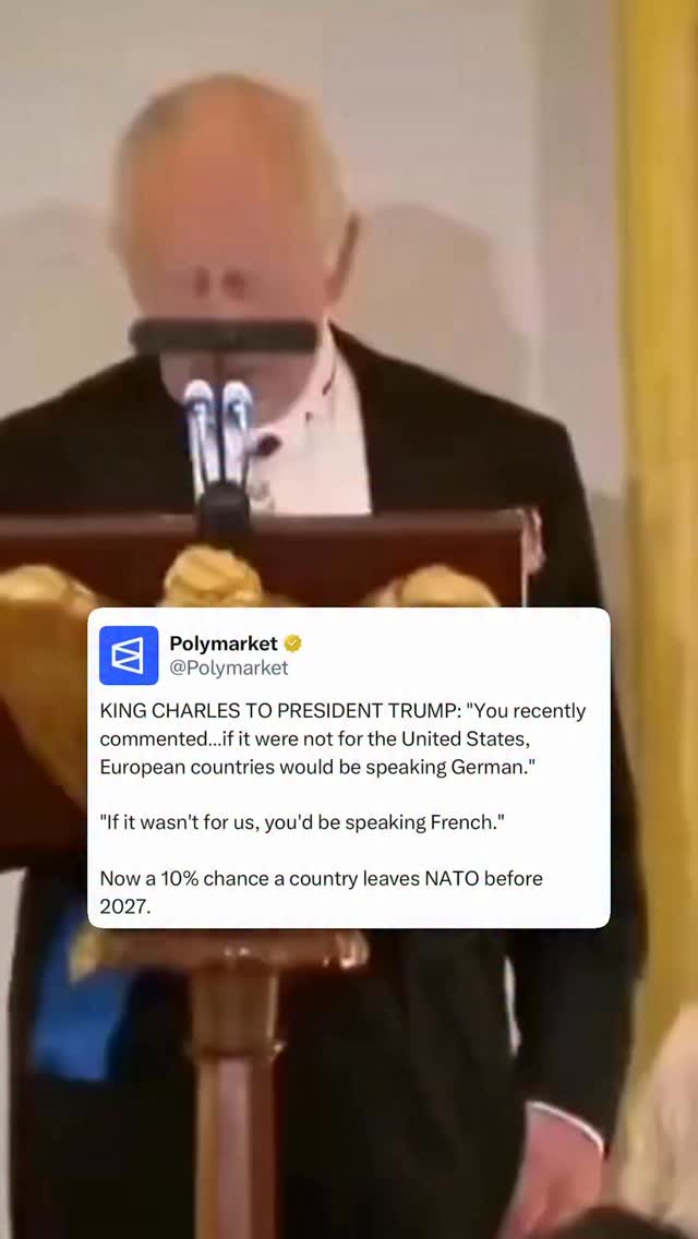 At Tuesday’s state dinner, King Charles III joked that without the U.K., Donald Trump “would be speaking French.”