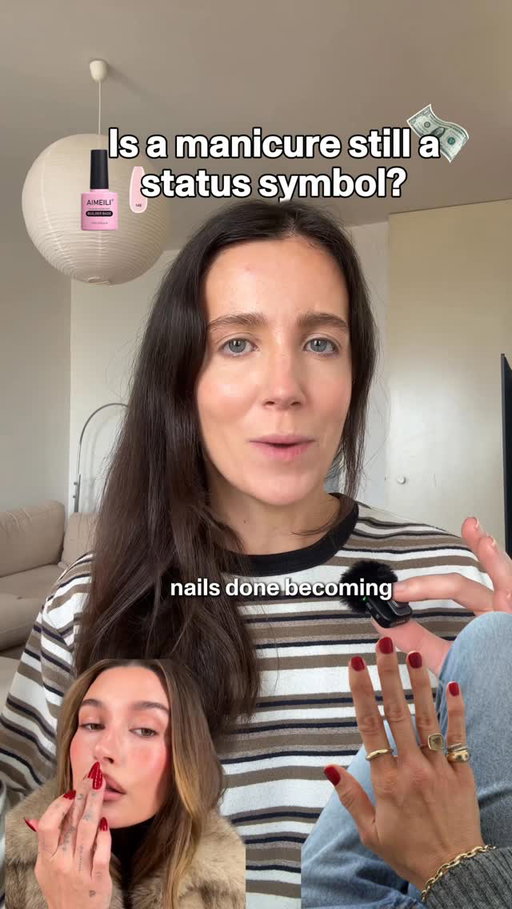 Is getting your nails done no longer the status symbol it was once?

A video by the influencer Valeria Lipovetsky recently went viral where she said she’s given up getting her nails done and since then there has been much discourse about whether not getting your nails done is a sign you’re truly “rich”, as it means your time is too valuable to waste in the salon every three weeks.

This is textbook countersignalling. When a status symbol becomes commonplace, the people at the top opt out to show they don’t need it.

The same thing happened with designer logos, even using fake tan. Now could it be happening with manicures?

ref:
 @cathykaruga_ and her Substack "Three Outfits"