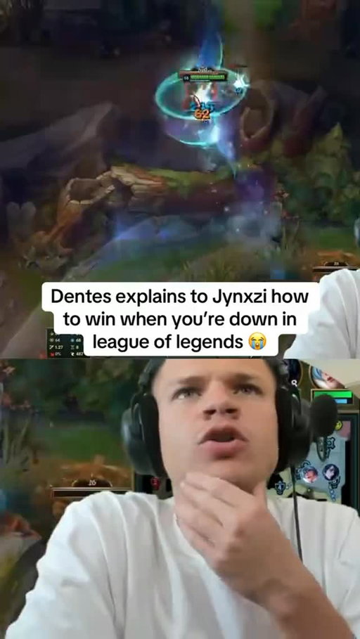 Dantes explains how to win when your down in League of Legends 😂