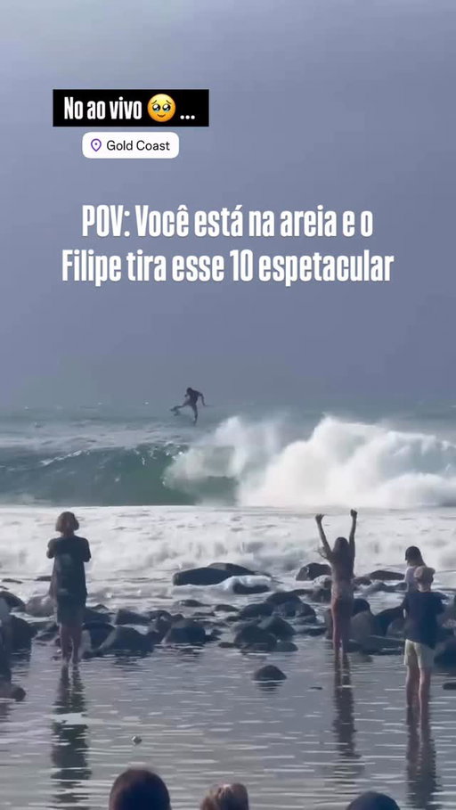 A Gold Coast virou Brasil 🇧🇷⚡️

Momento surreal gravado pelo @ramon.souz10 no Gold Coast Pro de 2025, quando @filipetoledo arrancou esse 10 espetacular em Burleigh Heads e saiu com o título do evento. 🎥👀🔝

#ft77news #go77 #filipetoledo #wsl