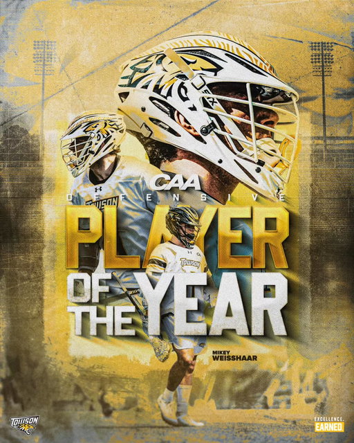 For the second straight year, Mikey Weisshaar is the CAA Offensive Player of the Year!
#GohTigers | #ACT