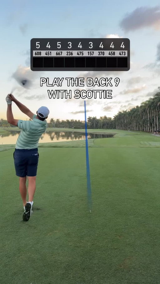 Taking on the Blue Monster’s back nine. World No. 1 is ready to go. #TeamTaylorMade