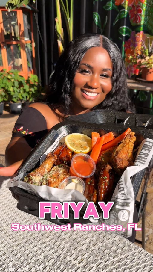 Hidden gem alert in Southwest Ranches 🌴🔥 I pulled up to @friyay.llc and it genuinely feels like a tropical food escape. From loaded taco fries, to crispy wings (yes… $1 wings on Thursdays 👀), fresh salads, and even SMORES FRIES 🤯—this food truck is not playing.

Everything is nestled in a chill outdoor vibe that makes it feel like a little hidden oasis.

📍 14548 Griffin Road, Southwest Ranches, FL
⏰ Thurs–Fri: 5PM–7PM | Sat–Sun: 11AM–7PM
👉 Check hours & location before you go
-
-
#BrowardEats #FloridaFoodie #HiddenGemsFlorida #FoodTruckFinds #FoodieFinds