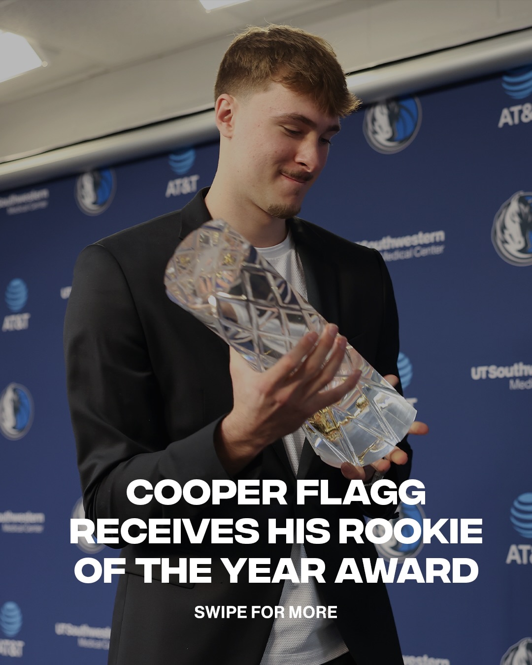 Cooper Flagg getting the hardware for rookie of the year 🔥🔥

📸 @gettyimages