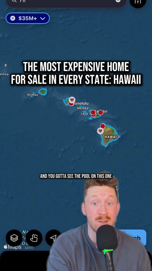 Hawaii’s most expensive home 
for sale! 

*Note: 

I do not own any of these photos shown, nor do I have any relationship or agreement with the listing agent or seller (unless stated) I simply make videos on homes I find interesting and cool for the sake of reporting. If you’d like me to tag you or take down any post for any reason I have no problem doing so. thank you :) 

#mansions #house #homedecor #realestate #mansion