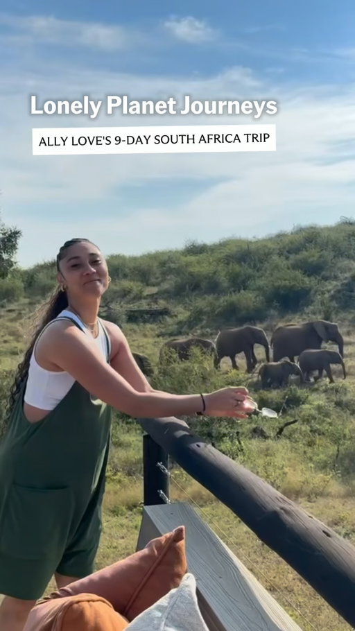 How does @allymisslove spend nine days in South Africa? The @onepeloton instructor and her family teamed up with our local experts at @lpjourneys to build a trip filed with as much wildlife as possible plus sipping local wine, touring a historic farm and more. See highlights from Ally's trip and check the link in bio to book your own Lonely Planet Journeys adventure. 🔗