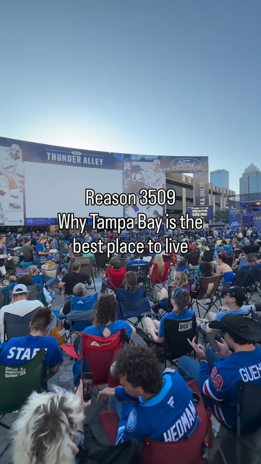 When the party can’t even fit in the arena, you know you live in a special place ⚡️go bolts! Bring Stanley home!