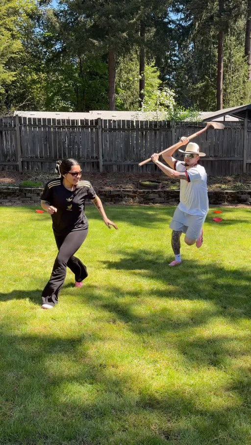 Legends are made in the backyard😏 #football #soccer #viralcouples #relationshipgoals #couplecomedy