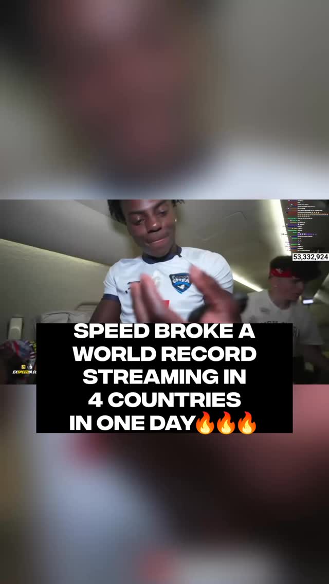 Speed had to hit the SIUUUU after breaking a world record 🔥

During his 12 hour stream today, he has streamed at: 

🇩🇲 Dominica
🇬🇵 Guadeloupe
🇰🇳 Saint Kitts and Nevis
🇸🇽 St. Maarten

🎥 @ishowspeed