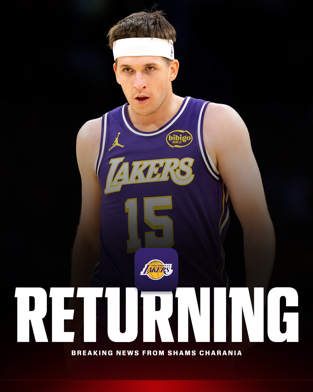 Breaking: Lakers star Austin Reaves has been cleared to return for Game 5 against the Houston Rockets, sources tell @shams.