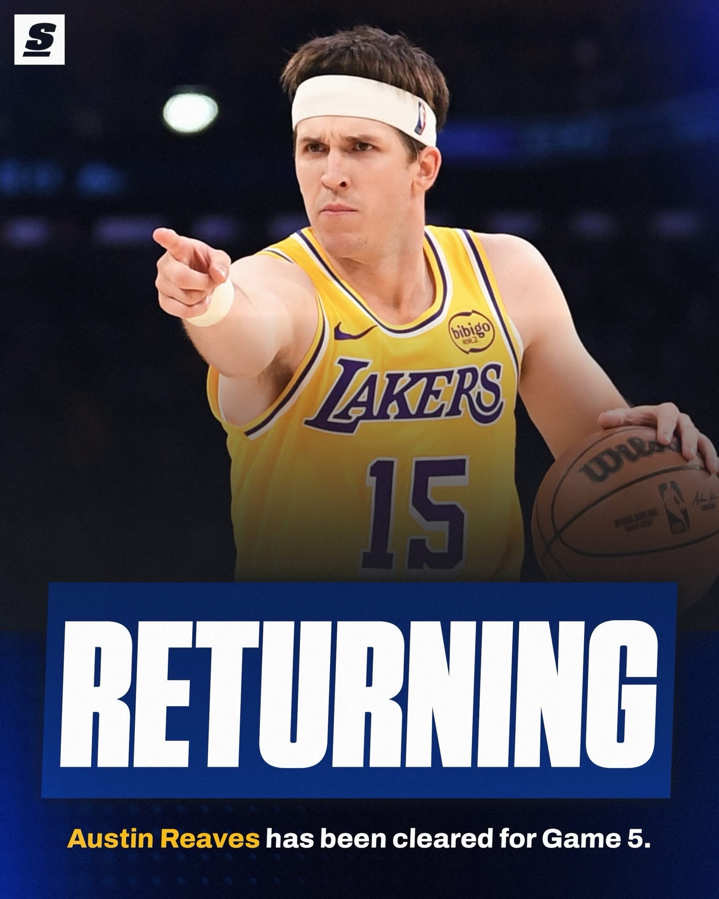 Austin Reaves will be BACK for the Lakers in Game 5 tonight vs. the Rockets. 👏